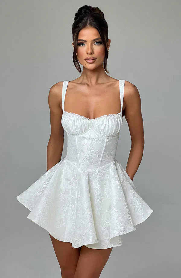 AMELIE MINI DRESS – IVORY
