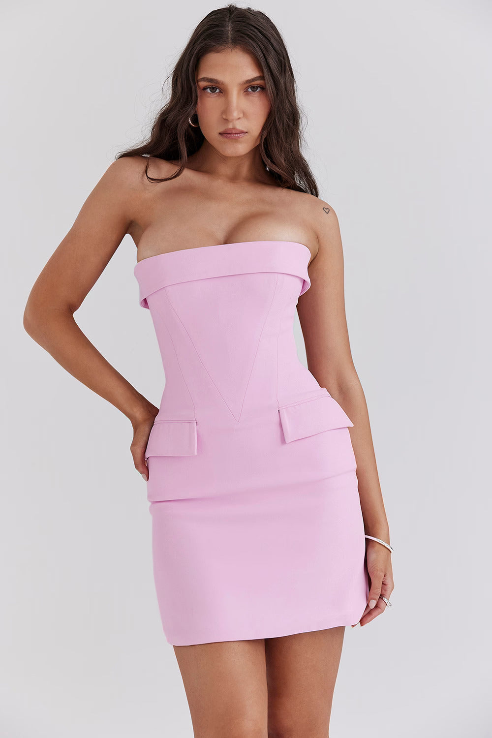 DELPHINE MINI DRESS - PINK