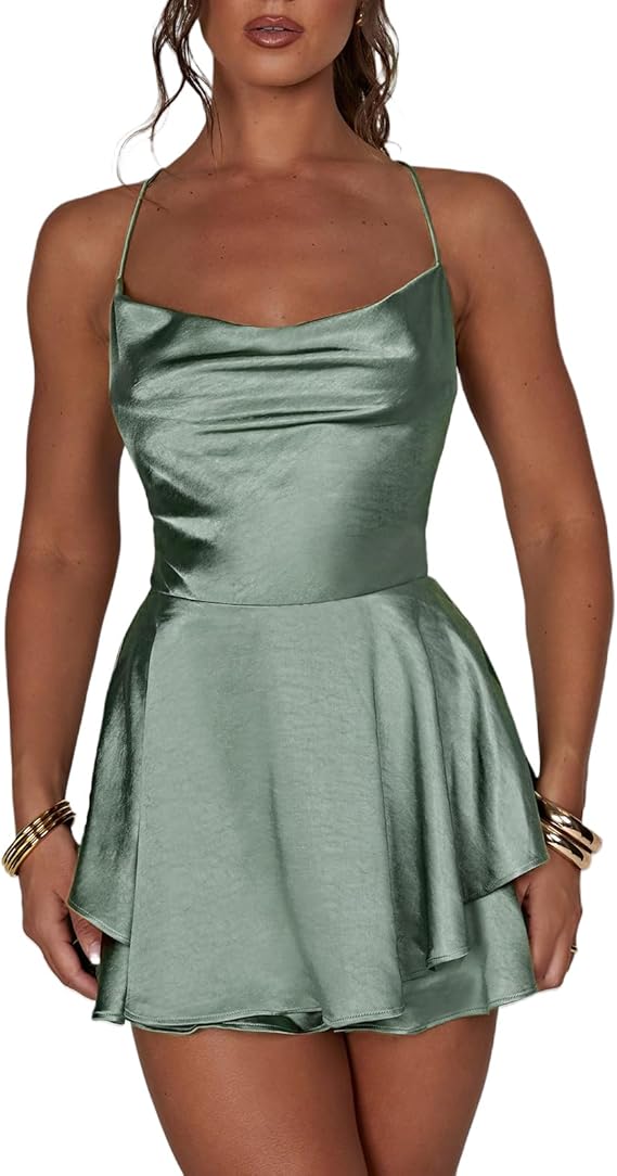 MINA MINI DRESS - GREEN