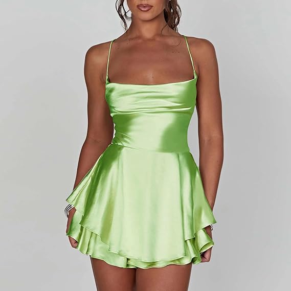 MINA MINI DRESS - LIGHT GREEN