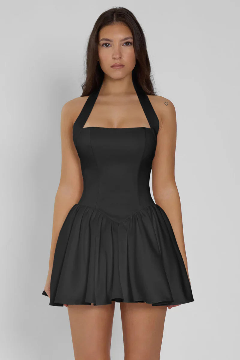 CALISTA MINI DRESS - BLACK