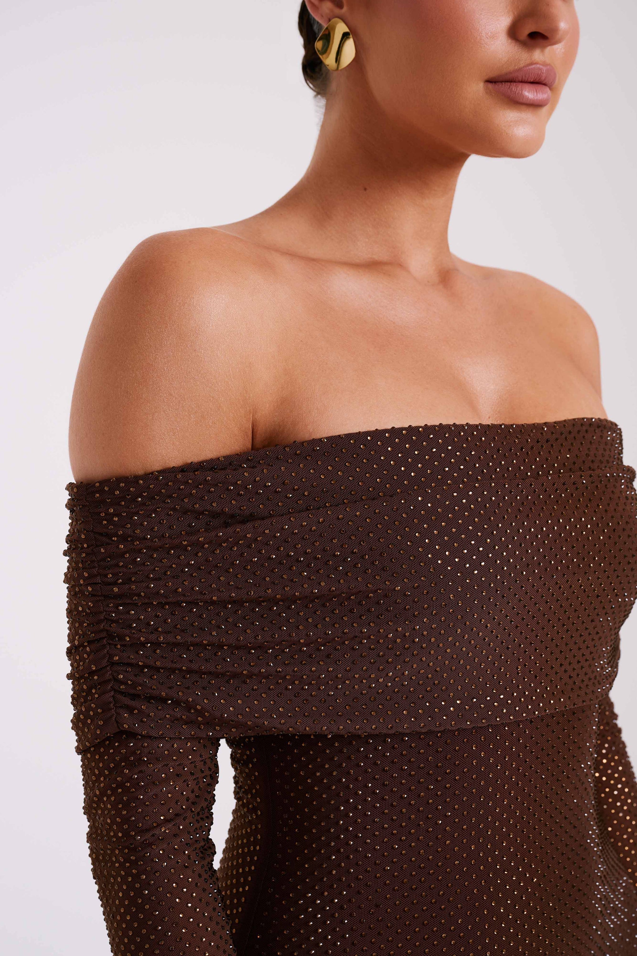 AURELIA MAXI DRESS - CHOCOLATE