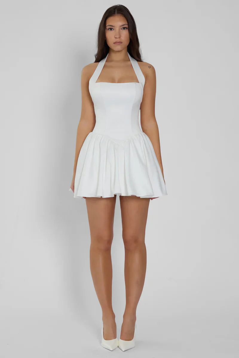 CALISTA MINI DRESS - IVORY