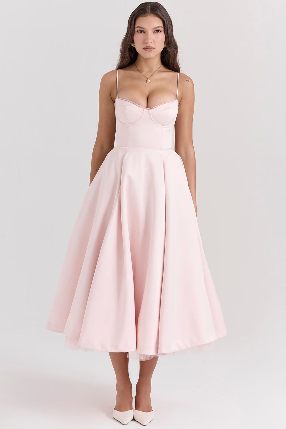 SELENE MIDI DRESS - BLUSH