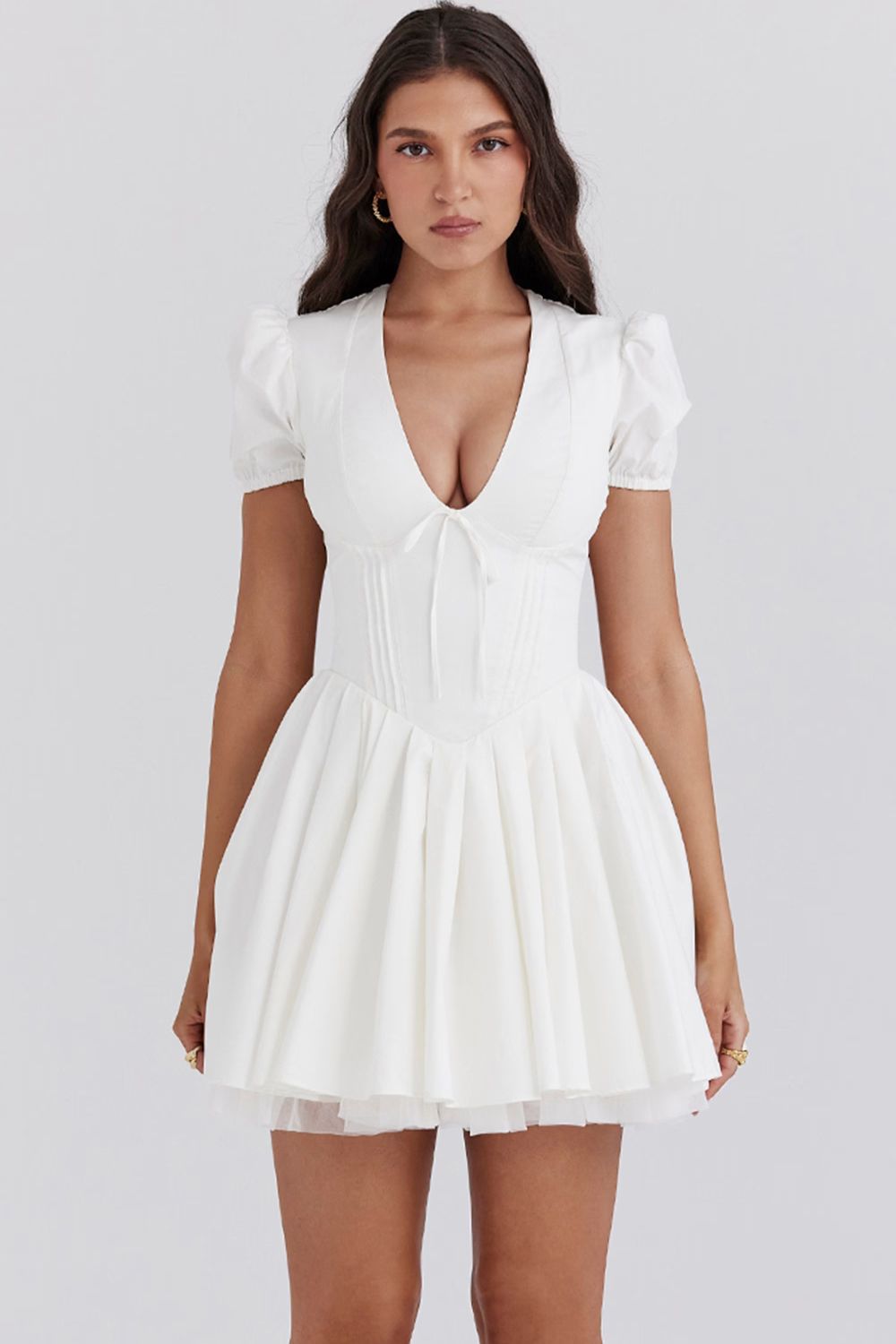 ROSIE MINI DRESS - WHITE