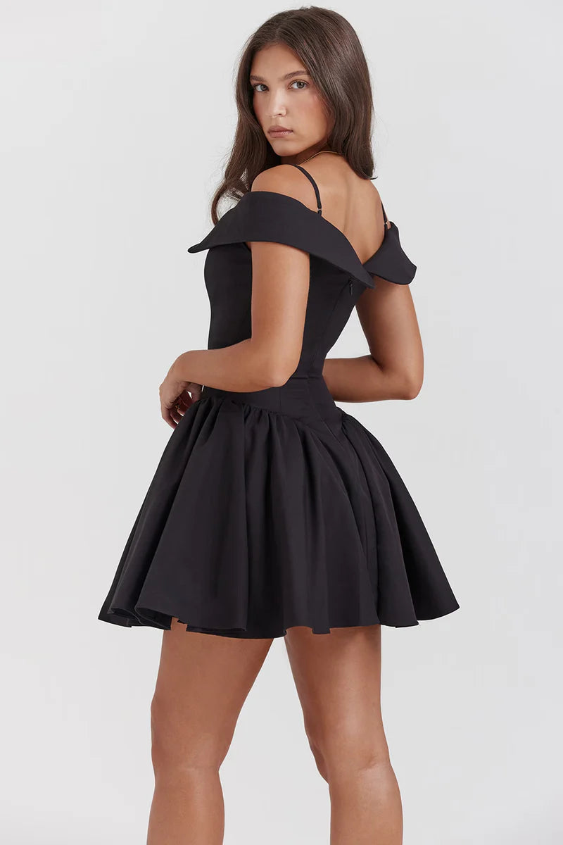 ISLA MINI DRESS - BLACK