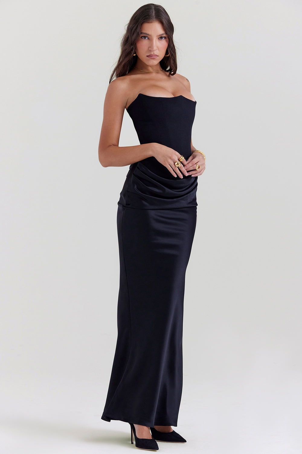 ROSALIND MAXI DRESS - BLACK