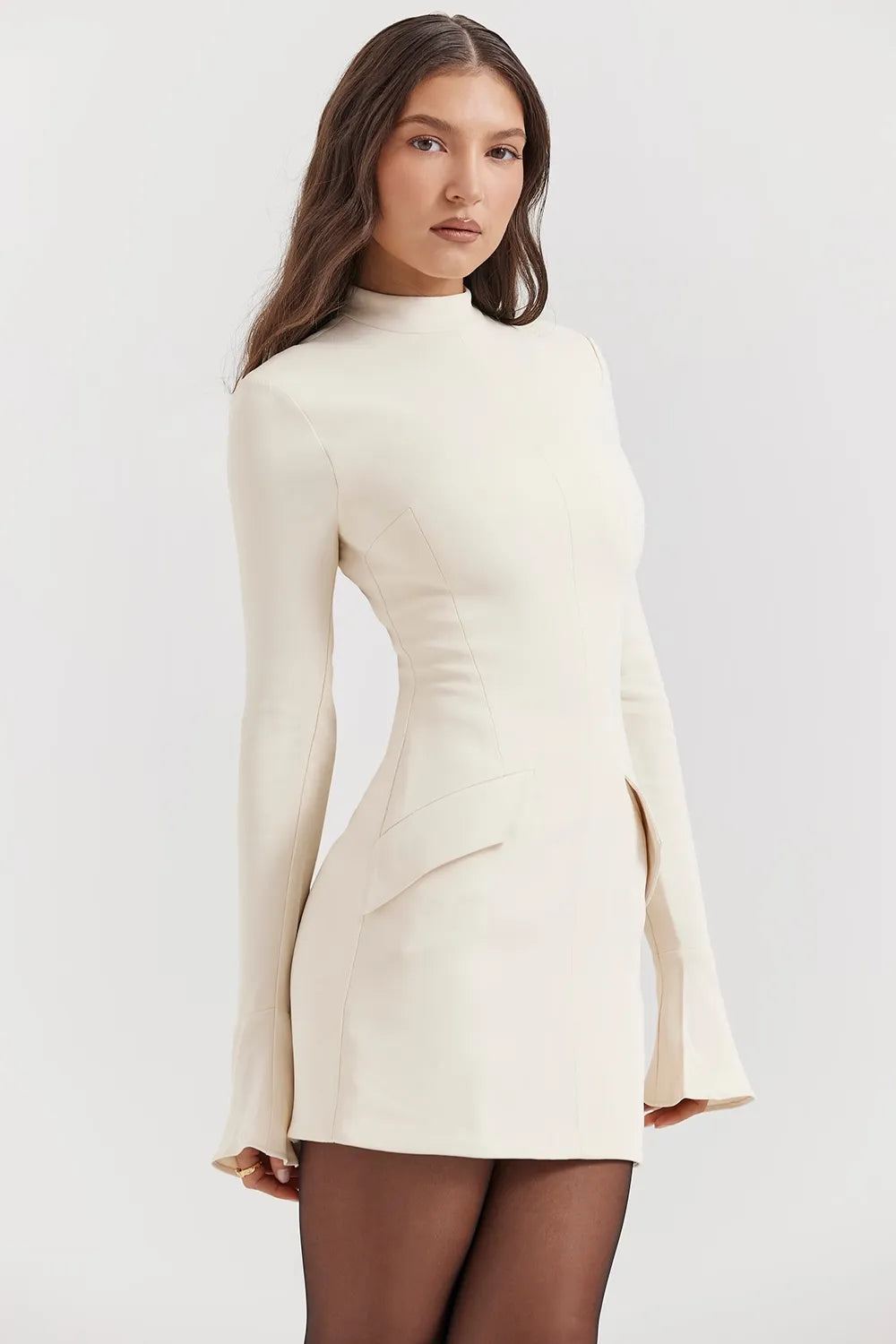 JADE MINI DRESS - CREAM