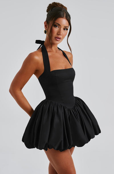 ARIELLE MINI DRESS - BLACK