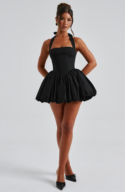 ARIELLE MINI DRESS - BLACK