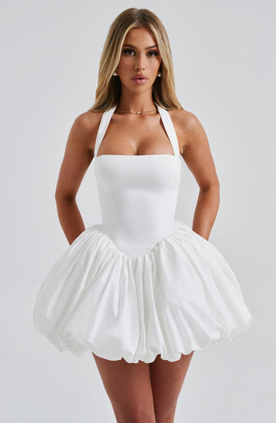 ARIELLE MINI DRESS - WHITE