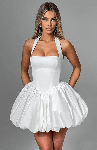 ARIELLE MINI DRESS - WHITE