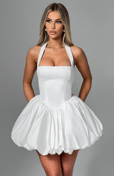 ARIELLE MINI DRESS - WHITE