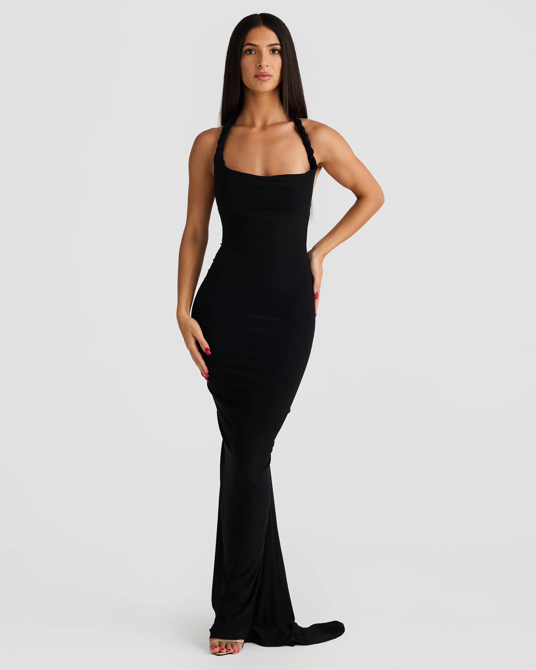 MELANI MAXI DRESS - BLACK